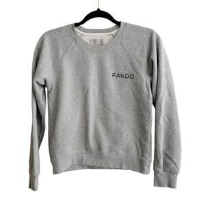Everlane "Pando" Cotton Crewneck Sweatshirt Organic Cotton Grey Size XS
